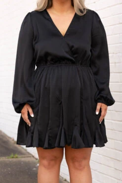 How Are You Doing Dress, Black -Chic Soul Store 5E1A1481