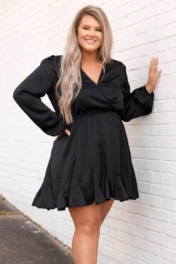 How Are You Doing Dress, Black