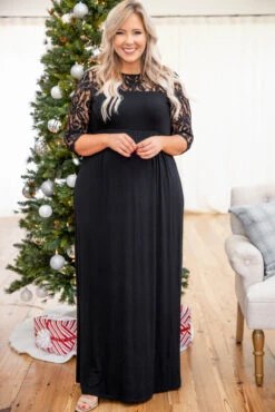 Looking Elegant Maxi Dress, Black -Chic Soul Store 5E1A1558