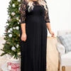 Looking Elegant Maxi Dress, Black -Chic Soul Store 5E1A1561
