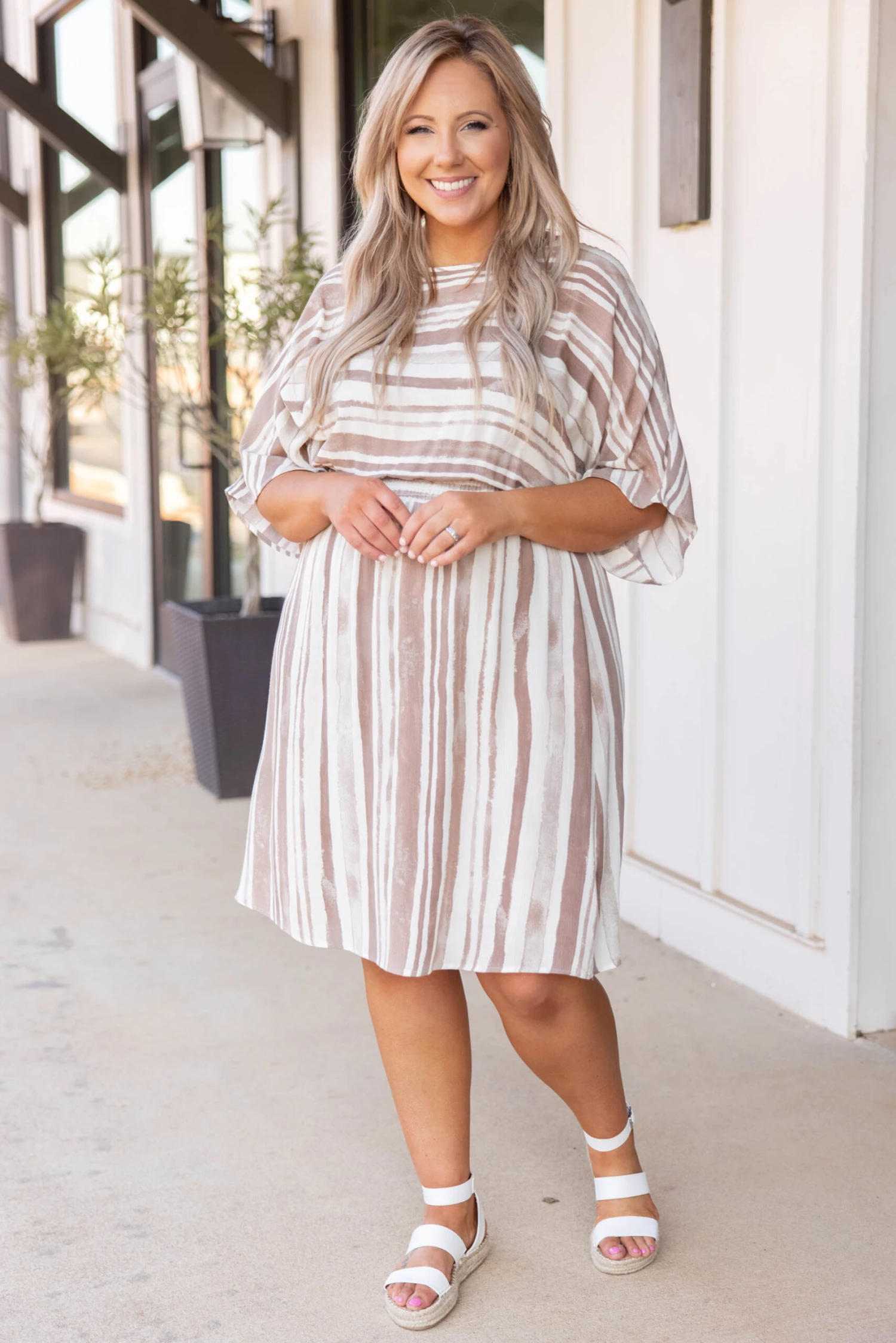 Tea Has Been Spilled Midi Dress, Mocha 4 Tea Has Been Spilled Midi Dress, Mocha - Image 2