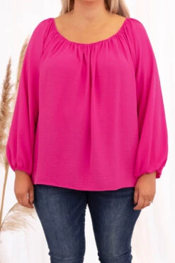 Changing Myself Blouse, Hot Pink -Chic Soul Store 5E1A2363