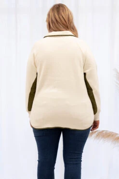 Not The Same Pullover, Olive -Chic Soul Store 5E1A2745