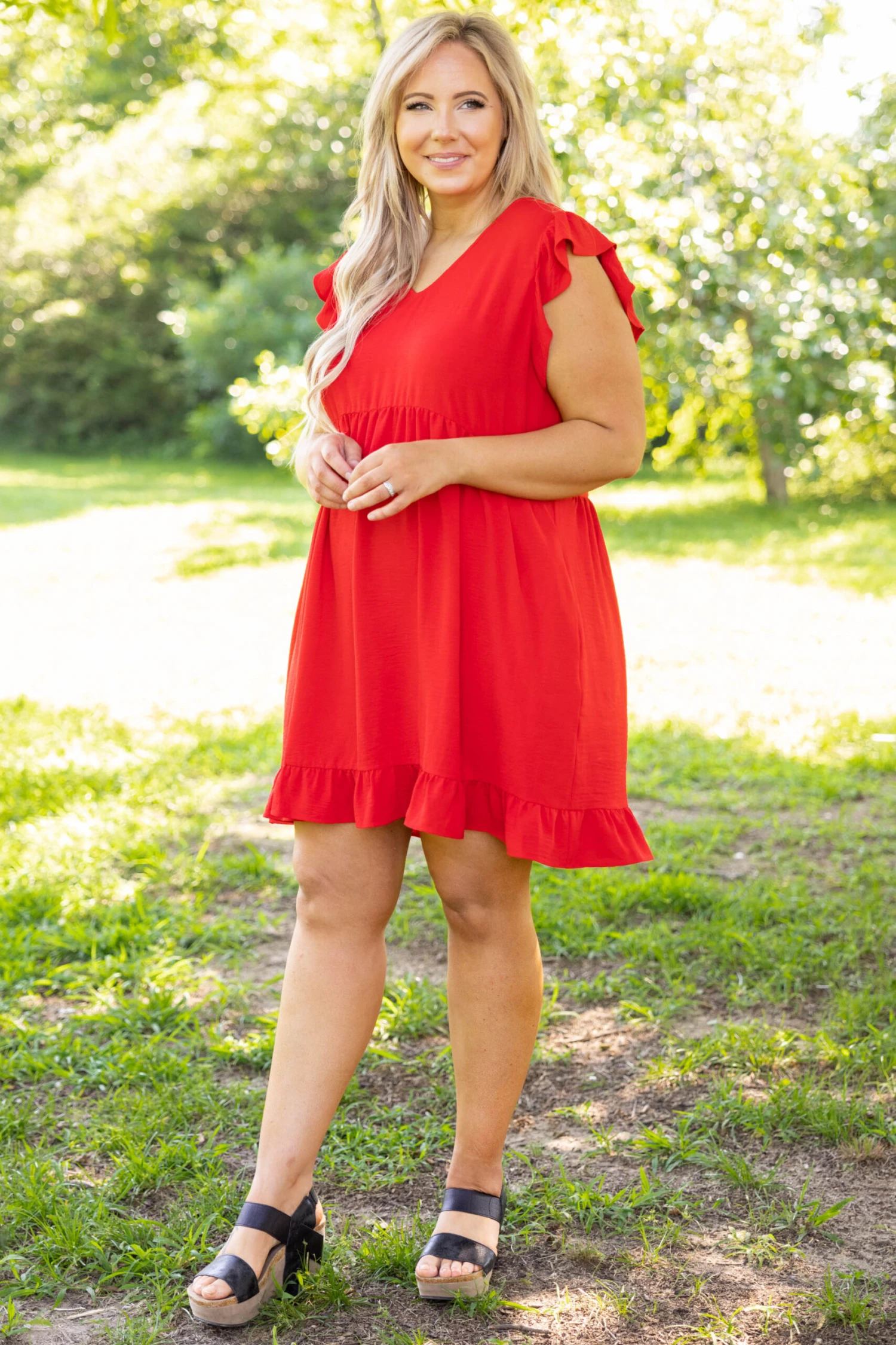 Cozy Cabana Dress, Tomato 4 Cozy Cabana Dress, Tomato - Image 2