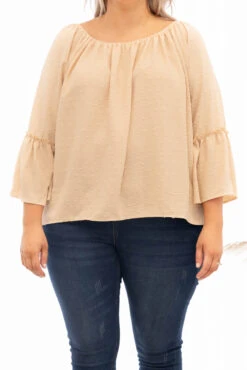 No Tears Blouse, Taupe -Chic Soul Store 5E1A2988