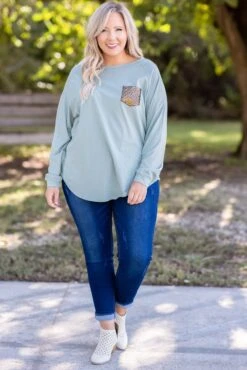 Curved Hem Slouchy Dolman Tunic, Mineral Mint Sequin 14 Curved Hem Slouchy Dolman Tunic, Mineral Mint Sequin -Chic Soul Store 5E1A3007