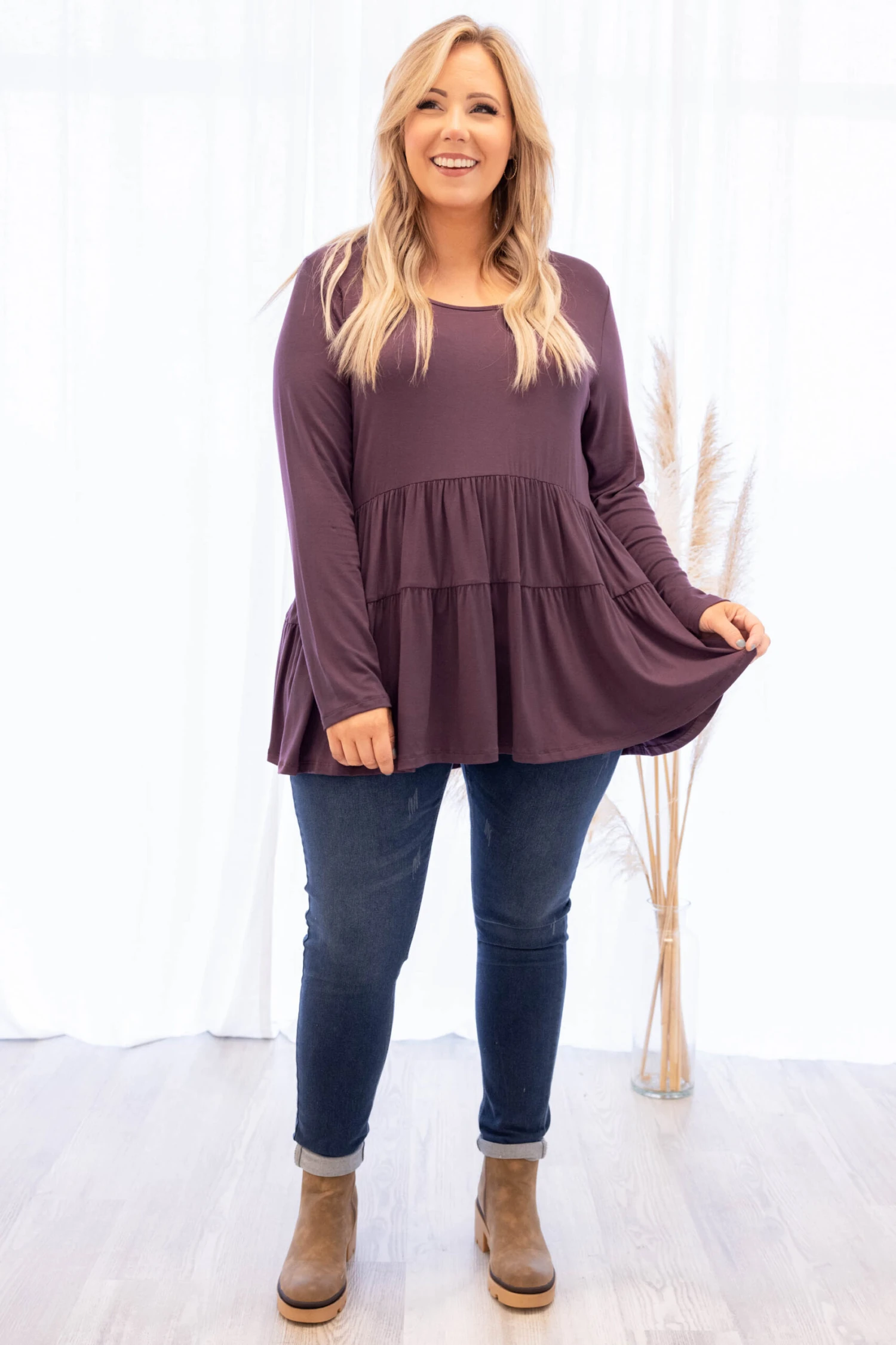 Closer To Me Top, Mulberry 4 Closer To Me Top, Mulberry - Image 2