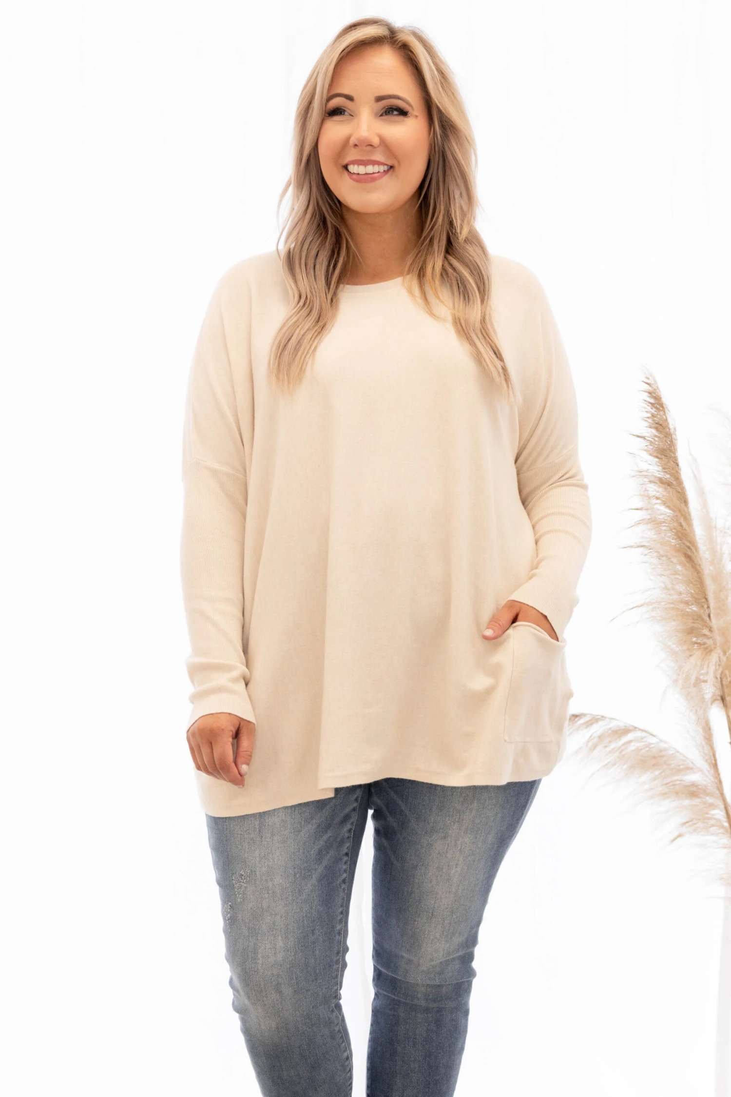 The Thrill Of The Day Sweater, Oatmeal 3 The Thrill Of The Day Sweater, Oatmeal