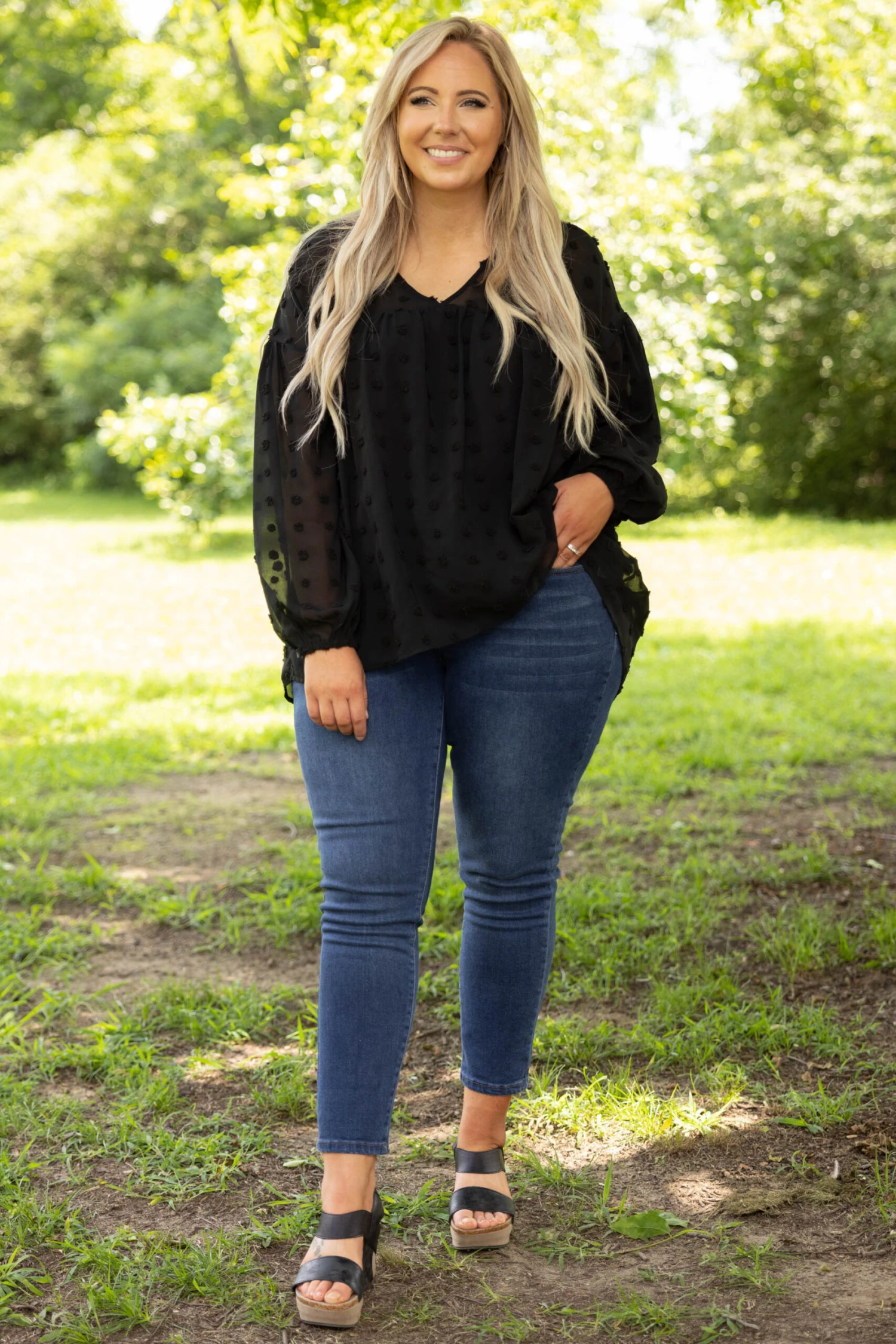 Love Is Catching Blouse, Black 5 Love Is Catching Blouse, Black - Image 3