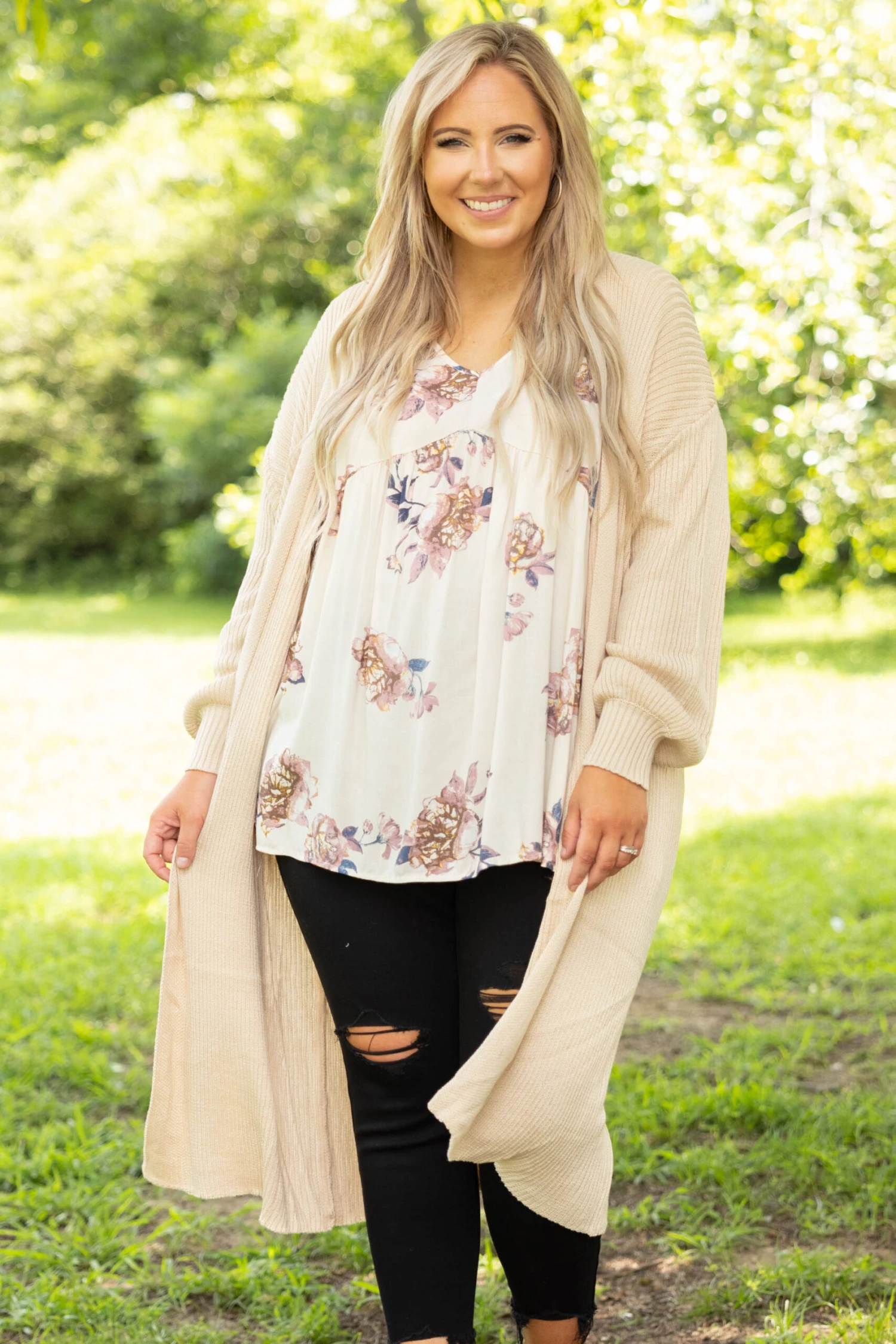 Let's Roll Out Cardigan, Sand 3 Let's Roll Out Cardigan, Sand