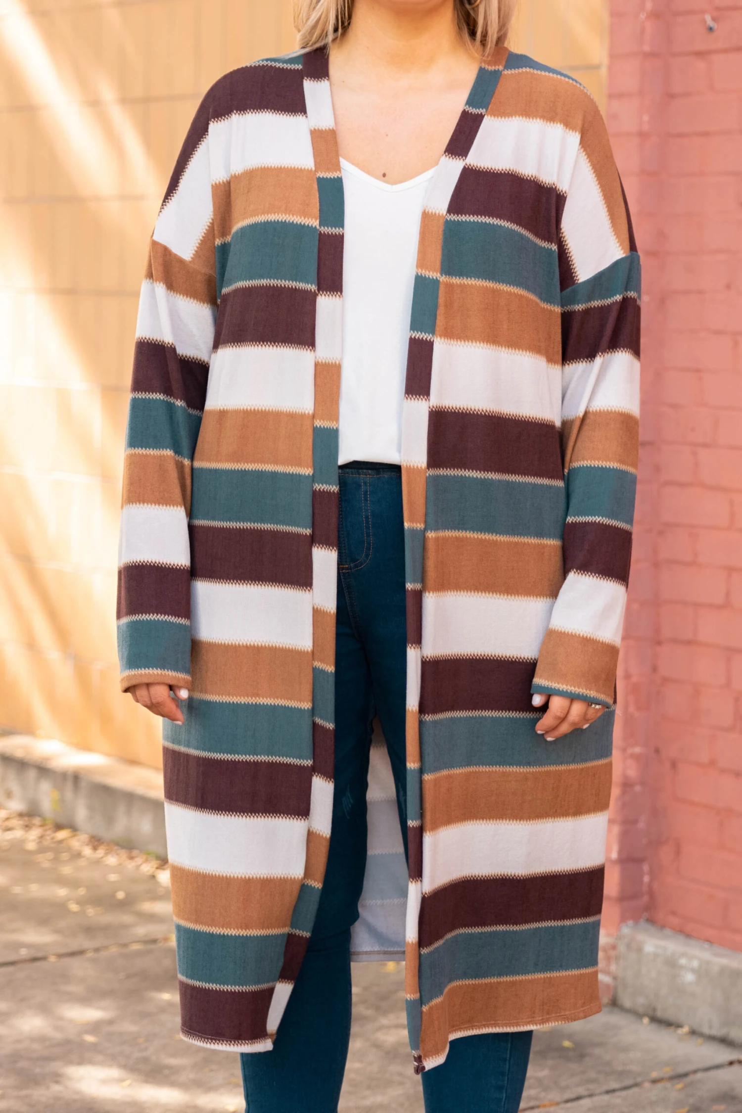 Make It Pop Duster, Teal-Mustard 5 Make It Pop Duster, Teal-Mustard - Image 3