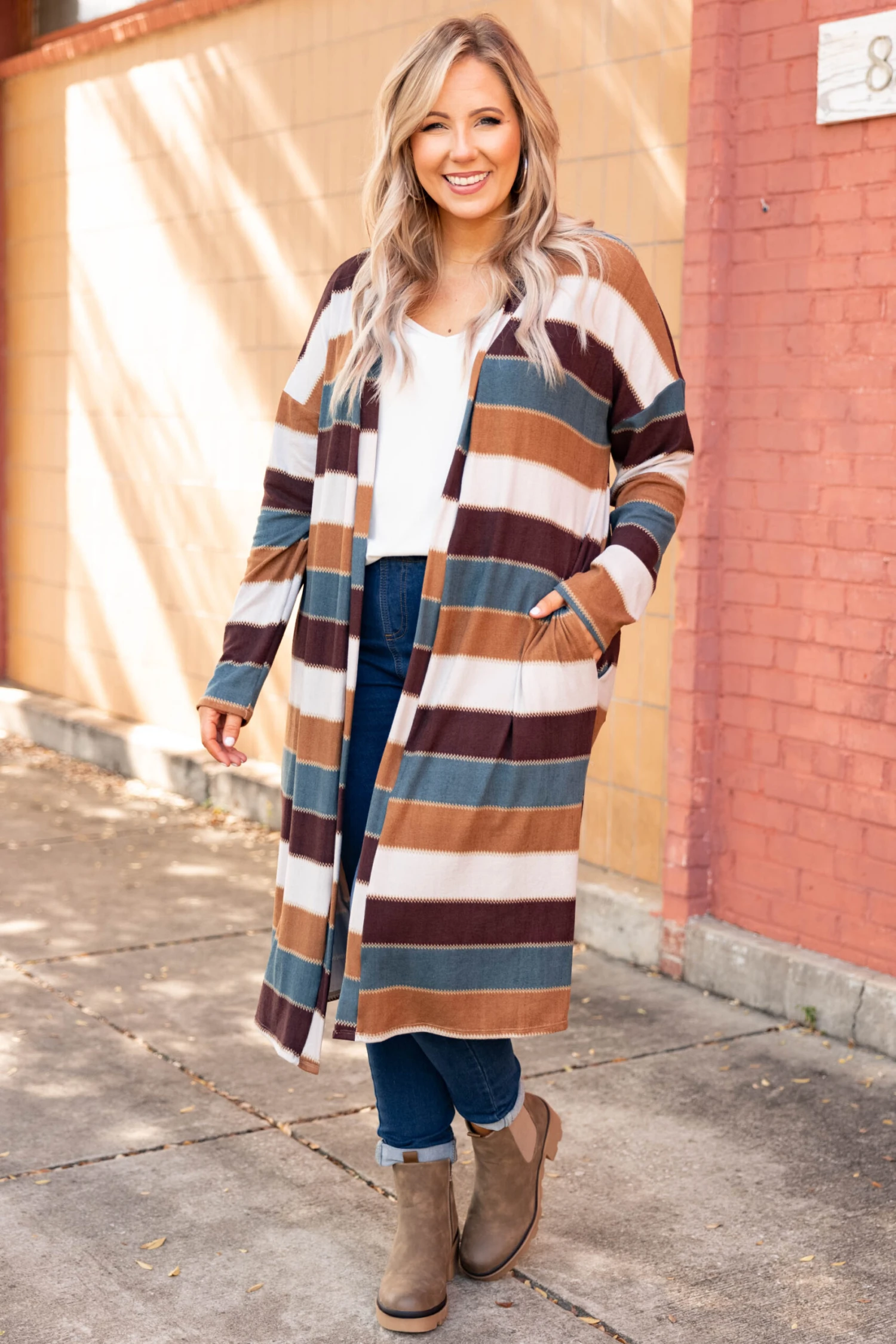 Make It Pop Duster, Teal-Mustard 6 Make It Pop Duster, Teal-Mustard - Image 4