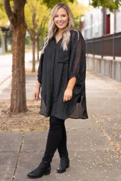 Dreaming Of The Night Top, Black -Chic Soul Store 5E1A4650