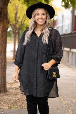 Dreaming Of The Night Top, Black