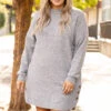 Little Do You Know Dress, Heathered Gray -Chic Soul Store 5E1A4752