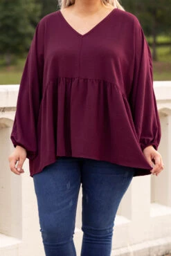 This Is Real, This Is Me Top, Burgundy 11 This Is Real, This Is Me Top, Burgundy -Chic Soul Store 5E1A5202