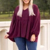 This Is Real, This Is Me Top, Burgundy -Chic Soul Store 5E1A5203 e3468d05 e0fa 4e18 8412 ad39636333d9