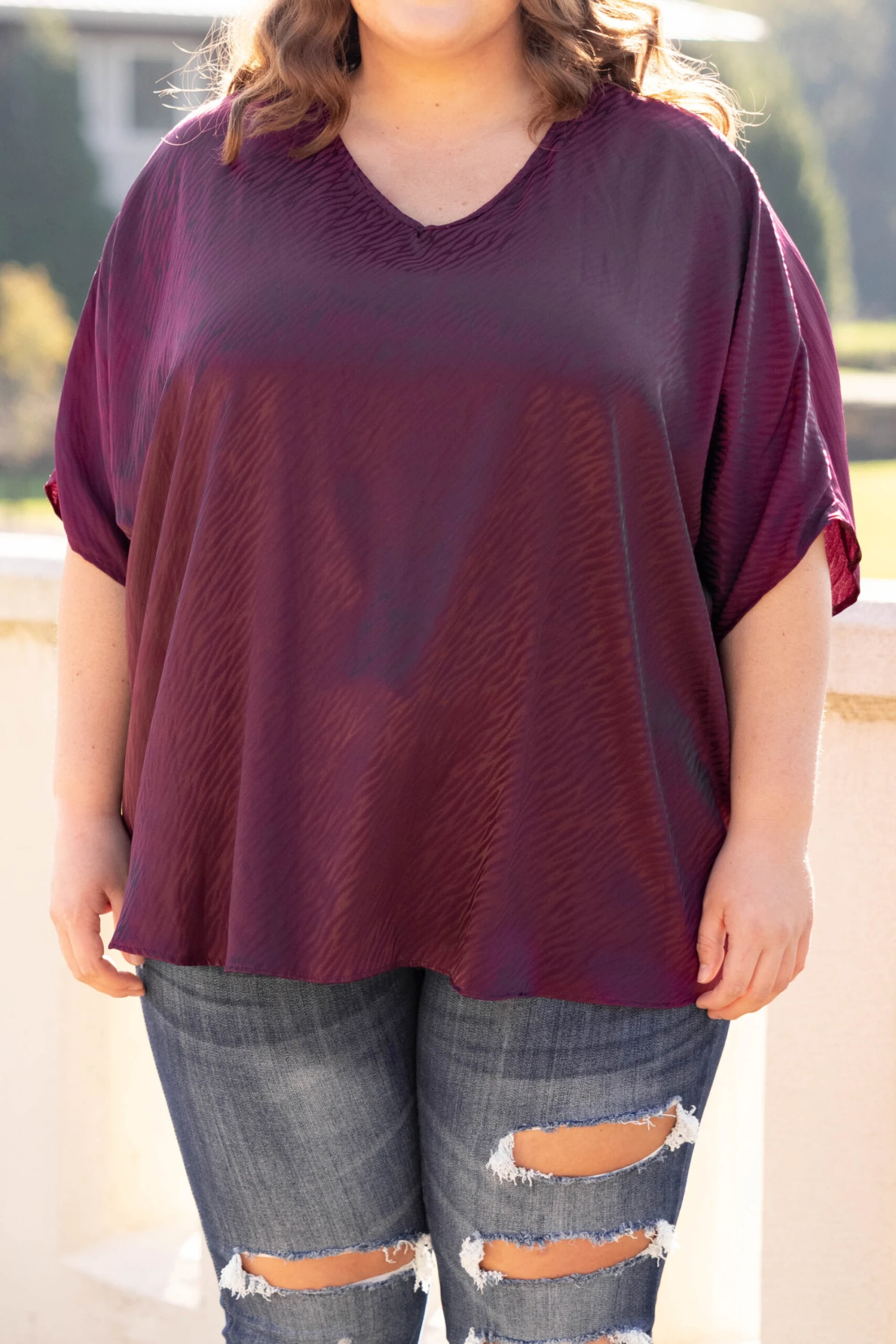 Over You Top, Wine 6 Over You Top, Wine - Image 4