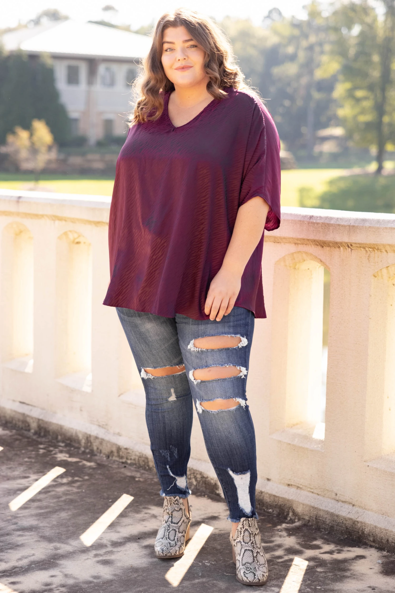 Over You Top, Wine 5 Over You Top, Wine - Image 3