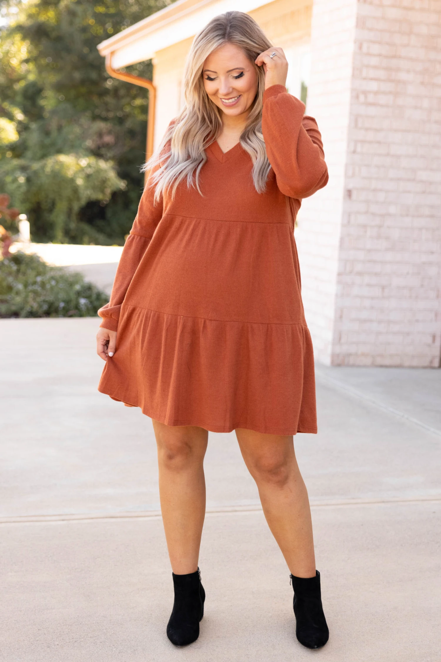 Now Add The Details Dress, Cognac 5 Now Add The Details Dress, Cognac - Image 3