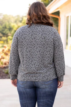 The Wild Side Sweatshirt, Charcoal -Chic Soul Store 5E1A6847