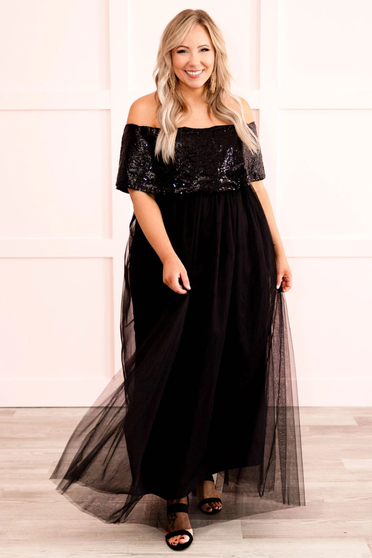 Posh Outlook Maxi Dress, Black 5 Posh Outlook Maxi Dress, Black - Image 3