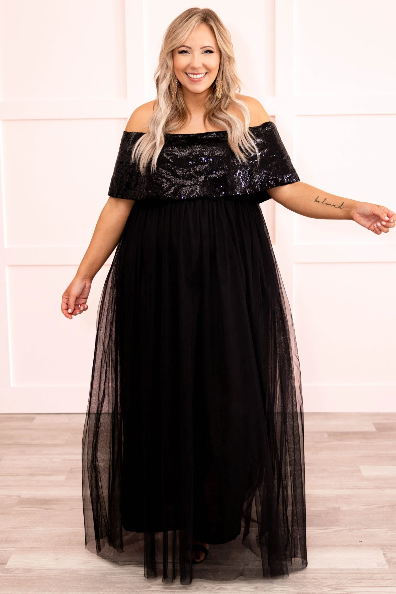 Posh Outlook Maxi Dress, Black 3 Posh Outlook Maxi Dress, Black