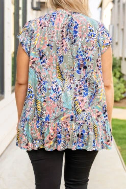 The Real Thing Blouse, Sage -Chic Soul Store 5E1A7215