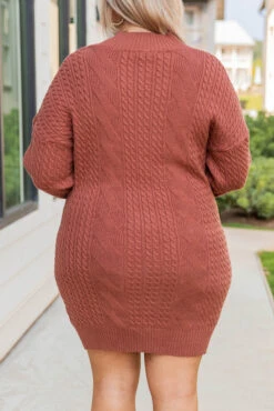 Naughty Or Spice Dress, Red Bean -Chic Soul Store 5E1A7244 4e7e6bb5 3ef7 4e58 97a3 c6424c6965eb