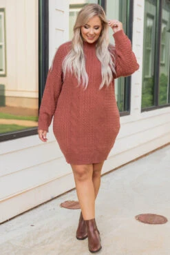 Naughty Or Spice Dress, Red Bean -Chic Soul Store 5E1A7248 Edit 3d99a657 cfd3 404a a6c6 06302632e0ce