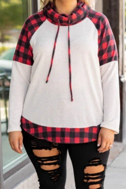 Leave This Cold Behind Top, Red -Chic Soul Store 5E1A7466