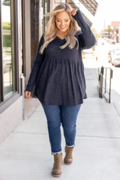 Train To The City Sweater, Navy 10 Train To The City Sweater, Navy -Chic Soul Store 5E1A7540