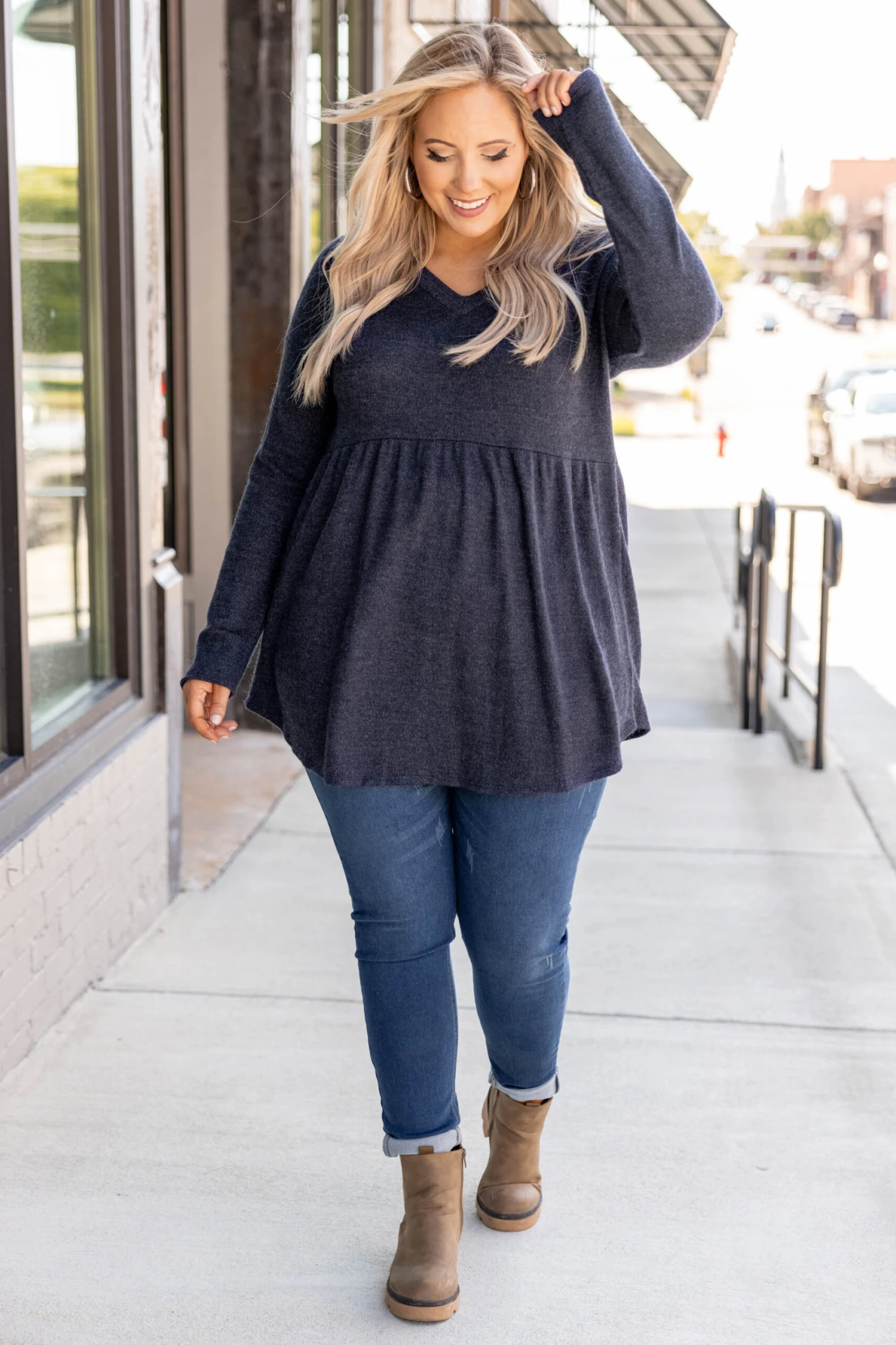 Train To The City Sweater, Navy 5 Train To The City Sweater, Navy - Image 3