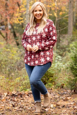 Curved Hem Slouchy Dolman Tunic, Festive Red 12 Curved Hem Slouchy Dolman Tunic, Festive Red -Chic Soul Store 5E1A7624 037f1c93 b66d 41cb 92c9 4d5f5d930b70