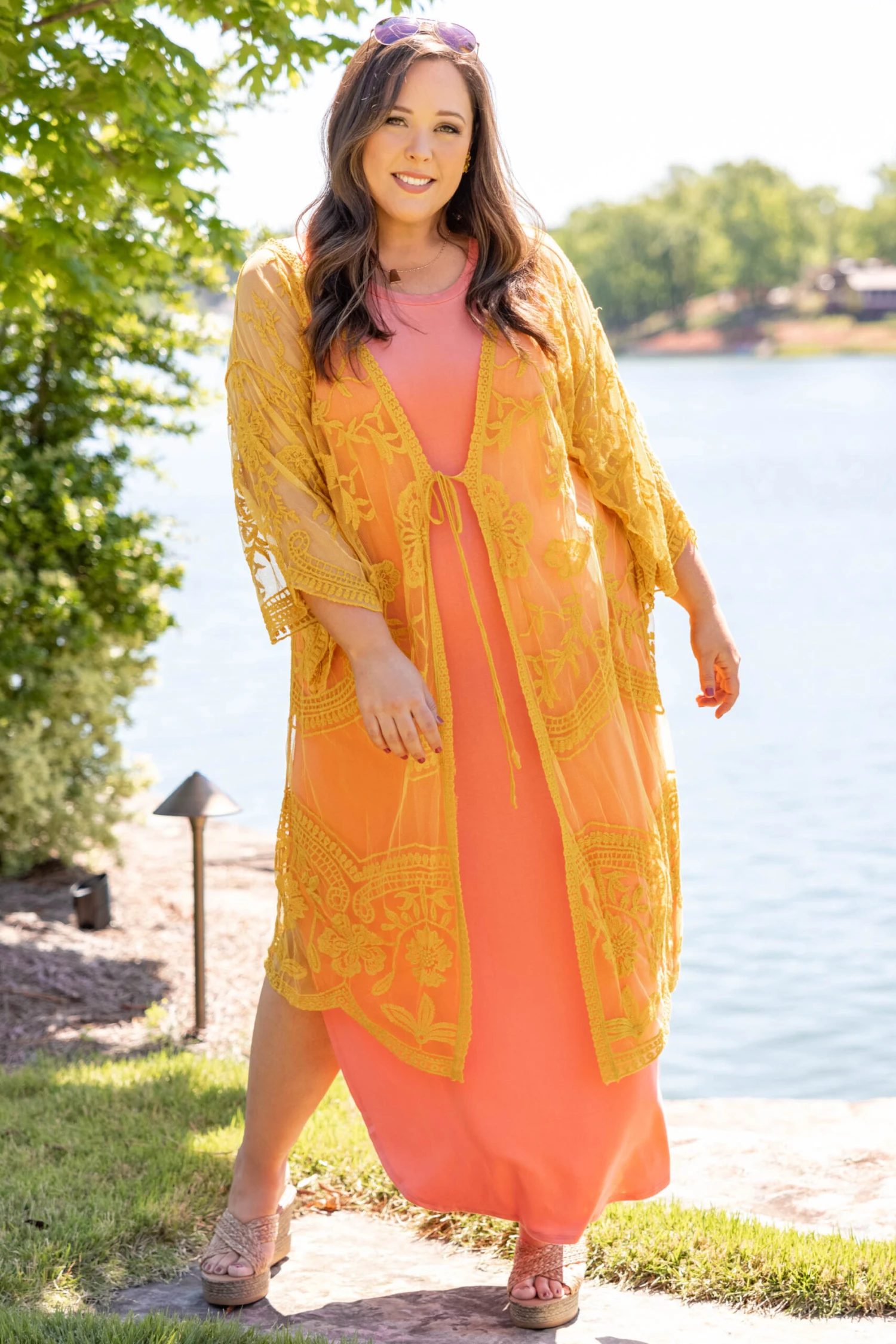 But First Wine Maxi Dress, Deep Coral 4 But First Wine Maxi Dress, Deep Coral - Image 2