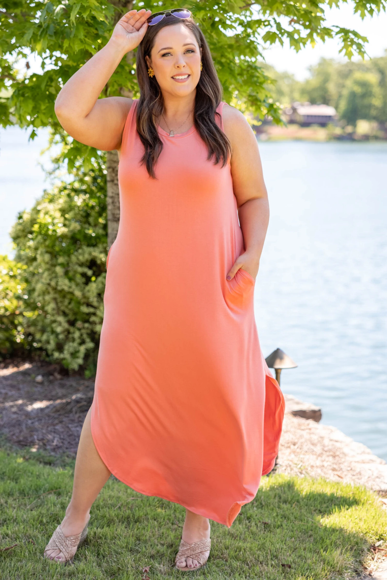 But First Wine Maxi Dress, Deep Coral 3 But First Wine Maxi Dress, Deep Coral