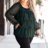Pure Ambition Blouse, Hunter Green 2 Pure Ambition Blouse, Hunter Green -Chic Soul Store 5E1A7677
