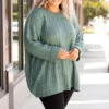 Love The Sunrise Top, Sage -Chic Soul Store 5E1A7792