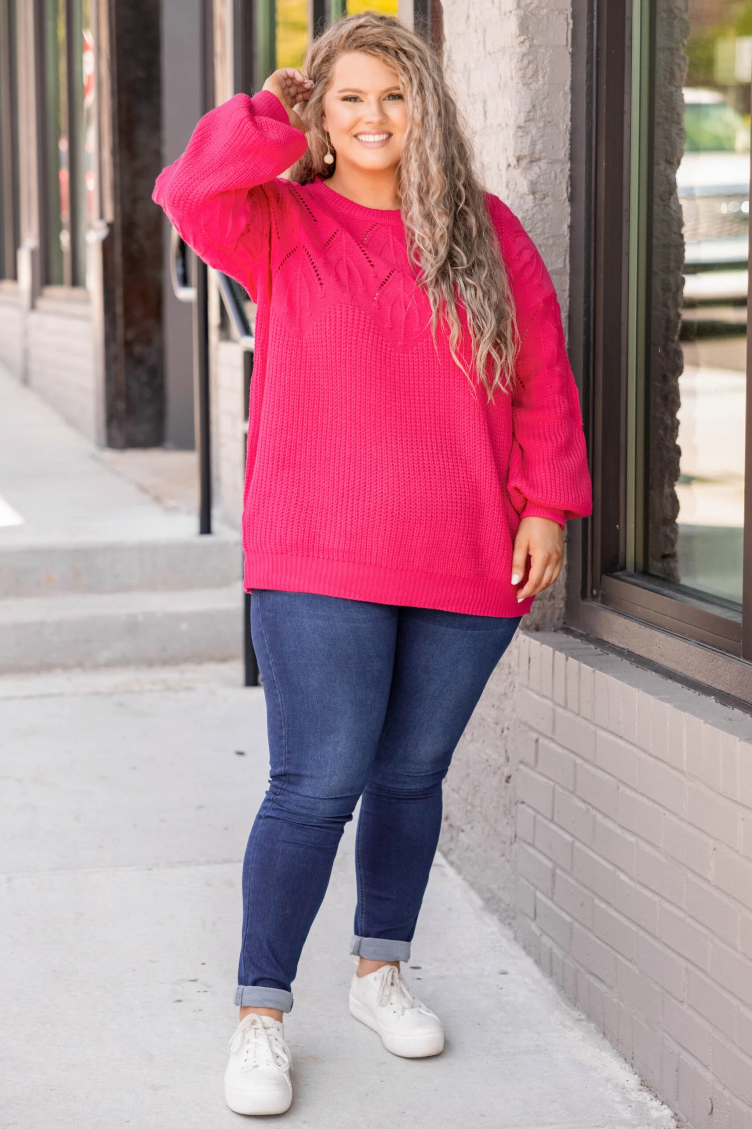 Bright Attention Top, Hot Pink 5 Bright Attention Top, Hot Pink - Image 3