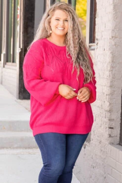 Bright Attention Top, Hot Pink