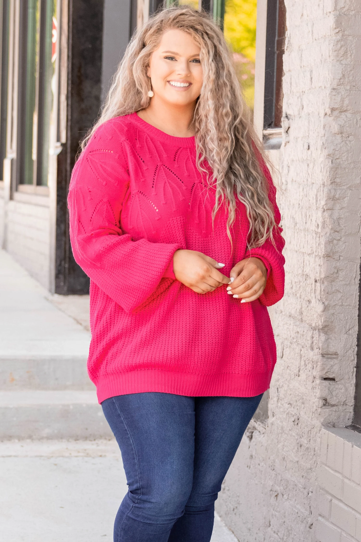 Bright Attention Top, Hot Pink 3 Bright Attention Top, Hot Pink