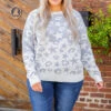 Making Moves Up As I Go Sweater, Gray/Ivory 2 Making Moves Up As I Go Sweater, Gray/Ivory -Chic Soul Store 5E1A8398