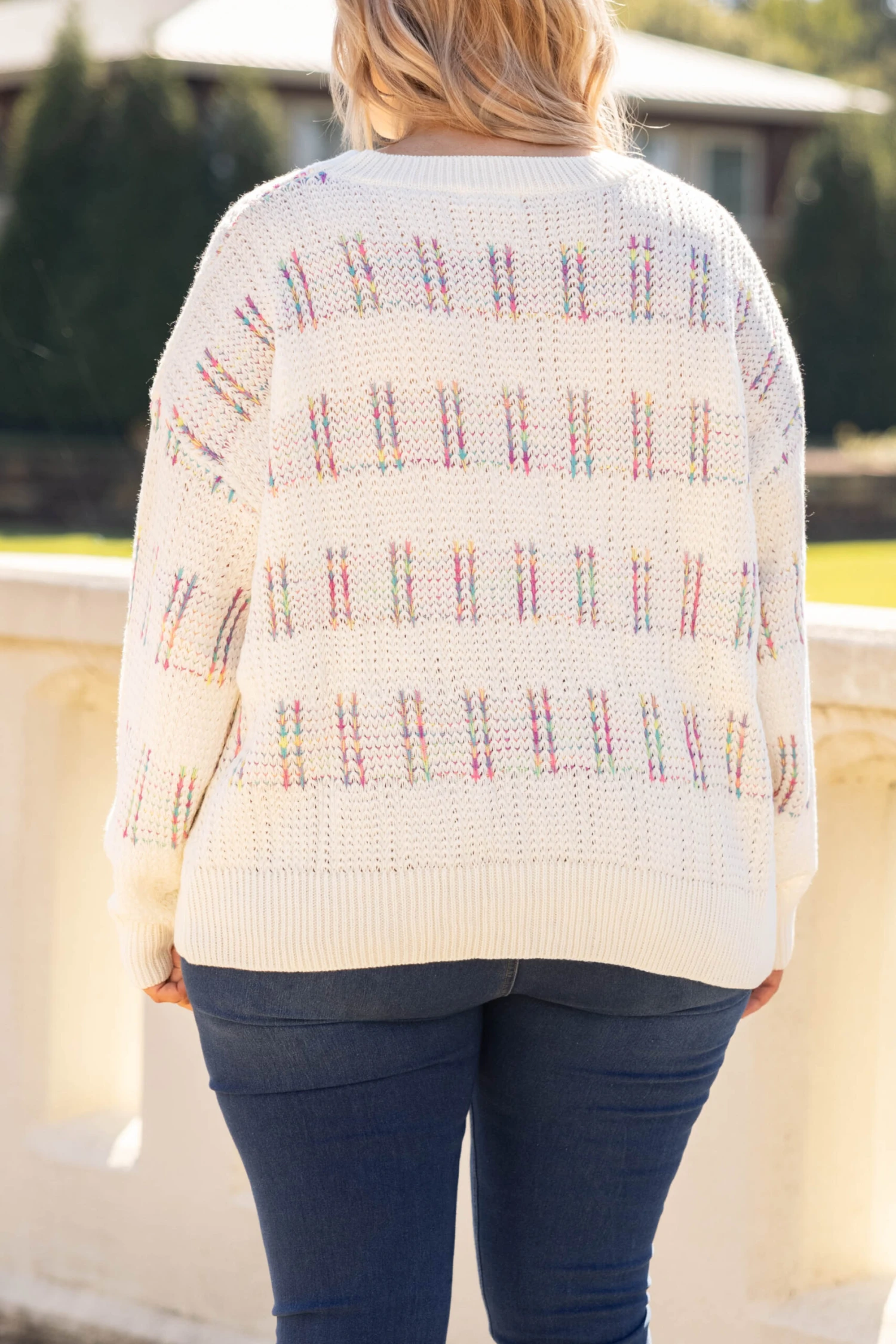 Putting My Hands In The Air Sweater, Ivory 7 Putting My Hands In The Air Sweater, Ivory - Image 5