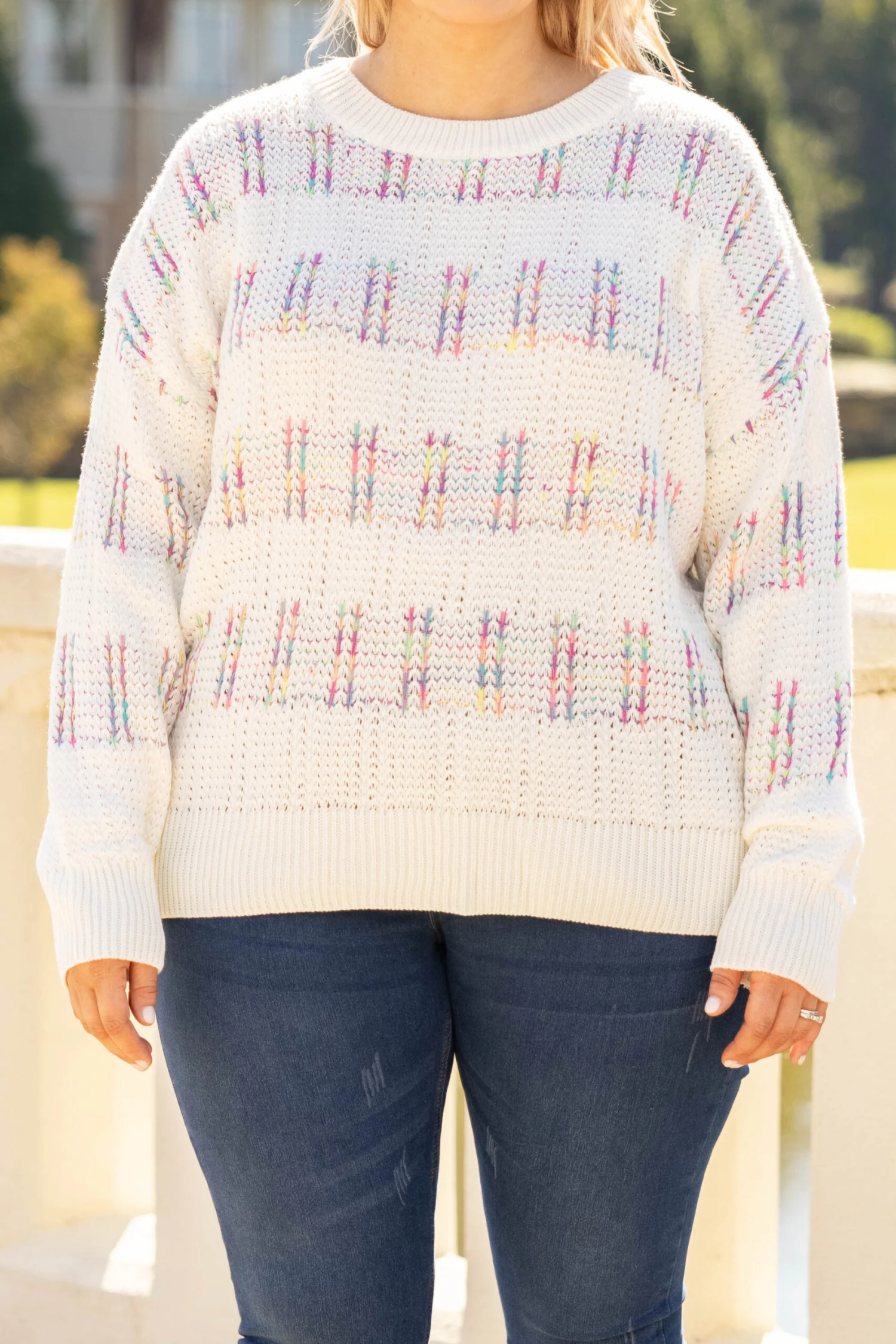 Putting My Hands In The Air Sweater, Ivory 6 Putting My Hands In The Air Sweater, Ivory - Image 4