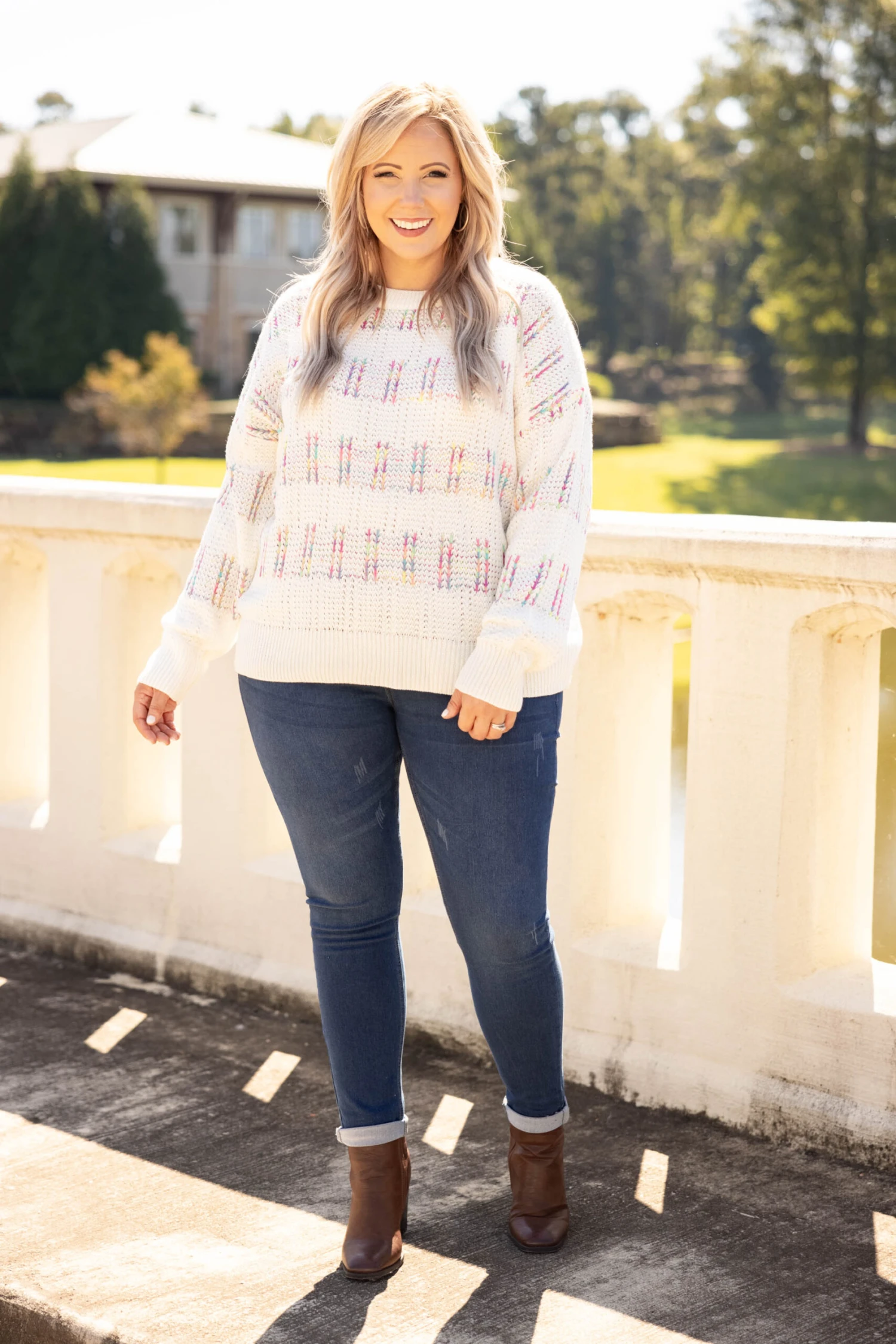 Putting My Hands In The Air Sweater, Ivory 5 Putting My Hands In The Air Sweater, Ivory - Image 3