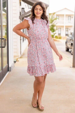 Floral Flirt Dress, Pink 10 Floral Flirt Dress, Pink -Chic Soul Store 5E1A9277