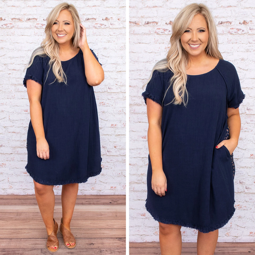 Stick Together Forever Dress, Navy 8 Stick Together Forever Dress, Navy - Image 6