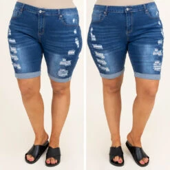 Embracing The Sun Shorts, Dark Wash -Chic Soul Store 5 29e6456b 2f19 48d4 a107 c9391257e560