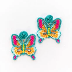 Blushing Butterflies Earrings, Teal -Chic Soul Store 5 3b23dda8 2c9b 4abc 923d 1e644ae3fecb