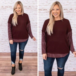 Leading The Way Top, Burgundy 13 Leading The Way Top, Burgundy -Chic Soul Store 5 3e2ee077 b0f6 4486 9a8a 04fedbbe32bc